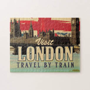 Besucht London Vintage Poster Puzzle