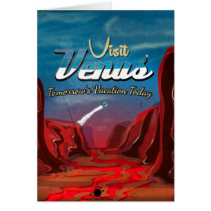 Besucht Venus Vintage Poster