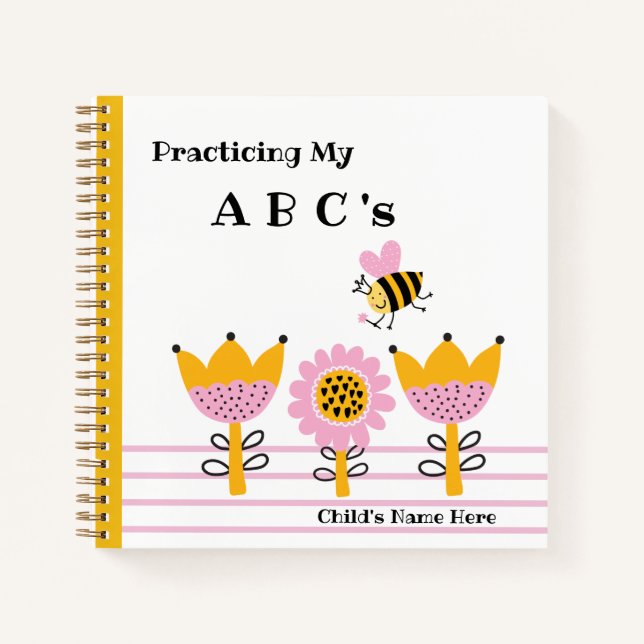 Besy Bee A B C's Spiral Notebook Notizbuch (Vorderseite)