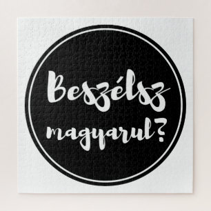 Beszélsz Magyarul, sprichst du Ungarisch, Button Puzzle