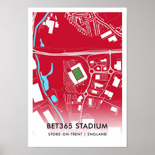 bet365 Stadionposter - Zuhause des Stoke City FC Poster