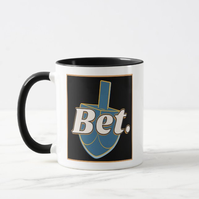 Bet. Hanukkah Dreidel Gimel Joke Gift Gen Z Alpha  Tasse (Links)