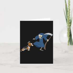 Bet Hound Sensenmann Halloween Karte