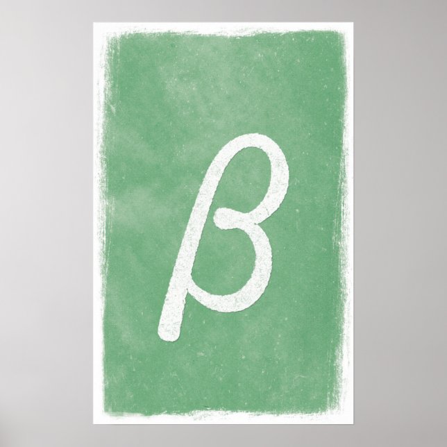 Beta Art - Math Posters Poster (Vorne)