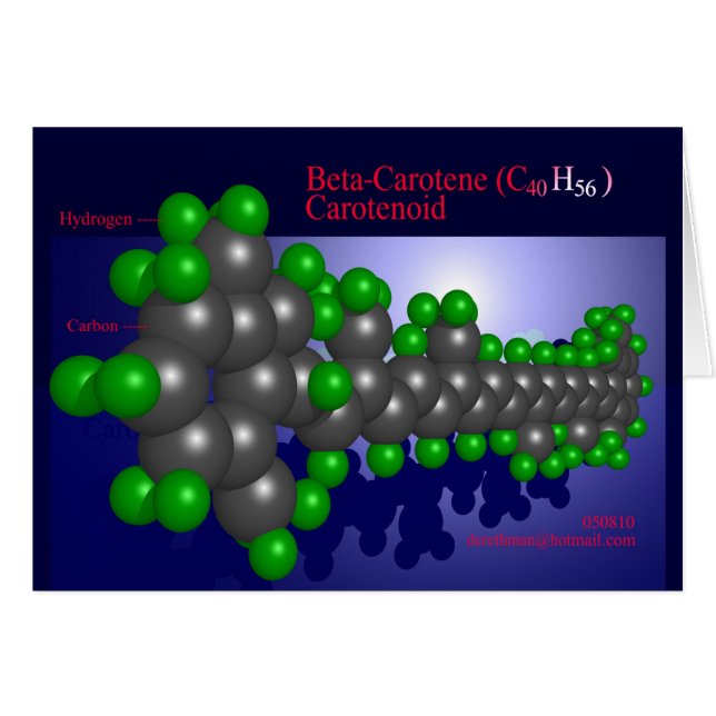 Beta-Carotin (Karte) (Vorderseite (Horizontal))