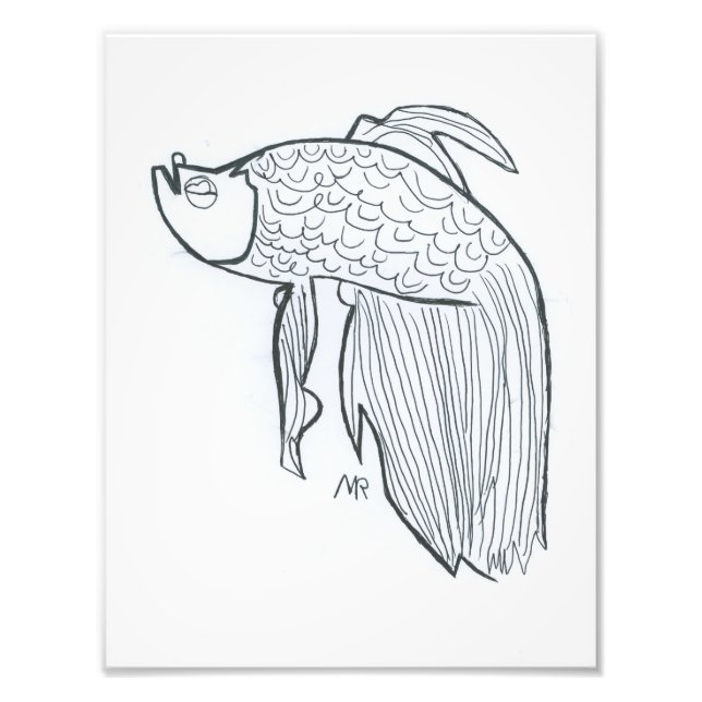 Beta Fish Fotodruck (Vorne)