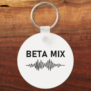 Beta Mix - Audio Waveform Schlüsselanhänger