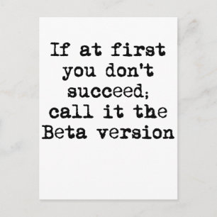 Beta-Version Postkarte