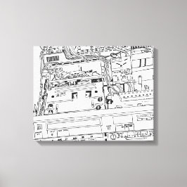 Beta Zeichnend von Sara Motolanez Leinwanddruck