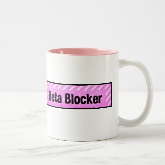 BETAblocker-KAFFEE-TASSE Zweifarbige Tasse (Rechts)