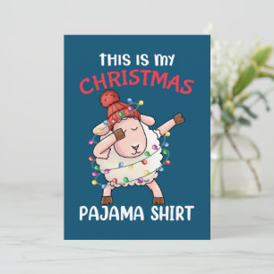 Betäubung Schaf Das ist mein Weihnachts-Pajama-Wei Dankeskarte