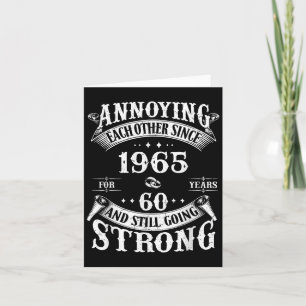 Betäubung seit 1965 60 Jahre & Stil Karte