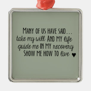 Betäubungsmittel-anonyme 3. ornament aus metall