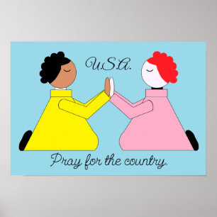 Bete für das Land Poster