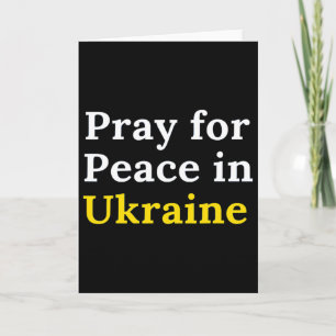 Bete für den Frieden in der Ukraine Karte