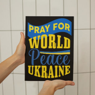 Bete Für Den Weltfrieden Ukraine-Erklärung Poster