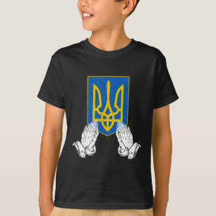 Bete für die Ukraine-Flagge Vintage Wir wollen Fri T-Shirt