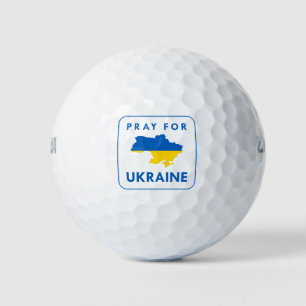 Bete für die Ukraine Golfball