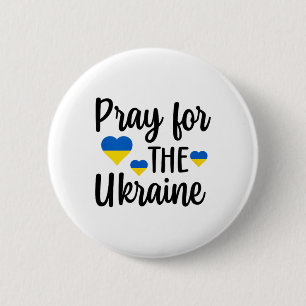 Bete für die Ukraine Herz Button