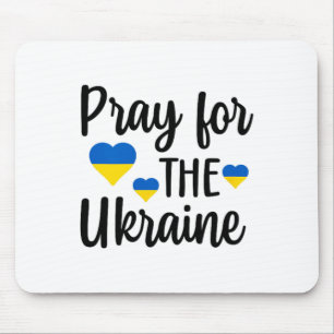 Bete für die Ukraine Herz Mousepad
