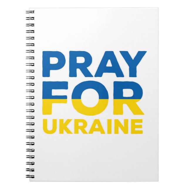 Bete für die Ukraine Notizblock (Vorderseite)