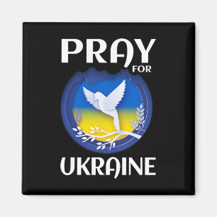 Bete für die Ukraine Unterstütze die Ukraine Magnet