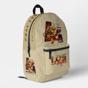 Bete für Los Angeles ( 1 )   Bedruckter Rucksack