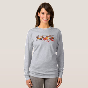 Bete für Los Angeles Frauen Langarm T-Shirt