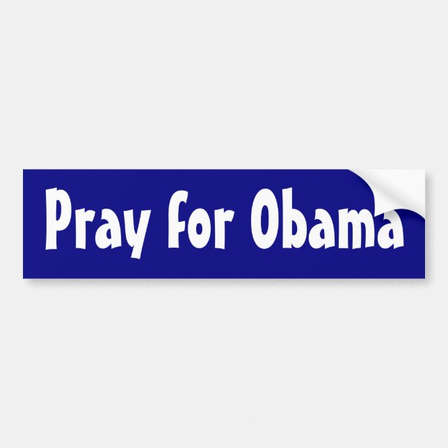 Bete für Obama Autoaufkleber (Vorne)