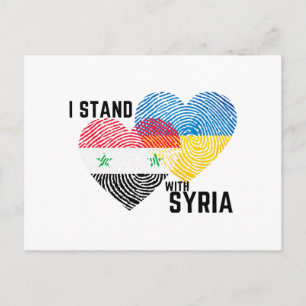 Bete für Syrien Feiertagspostkarte