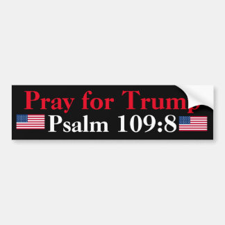 Bete für Trump Psalm 109:8 Autoaufkleber