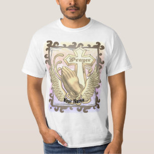 Bete immer Christliches Kreuz T-Shirt