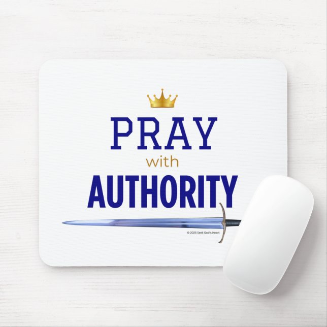 Bete mit Autorität Mousepad - Krone und Schwert (Mit Mouse)