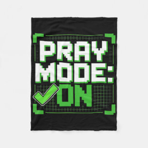 Bete-Modus An Christlicher Gamer Grafik  Fleecedecke