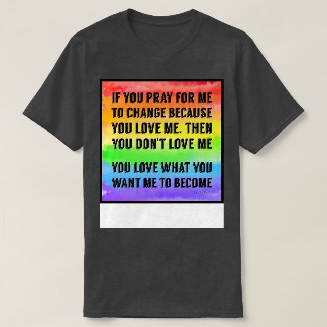 Bete nicht für mich 2 T-Shirt (Design vorne)