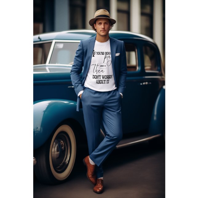 Bete und mach dir keine Sorgen um Christlichen Gla T-Shirt (A bold tee for men who pray, stay focused, and keep their peace on lock—no stress, just faith.)