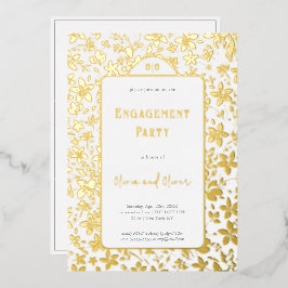 Beteiligungspartei kleiner Blume Folieneinladung