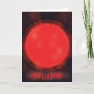Betelgeuse-Supernova-Weltraumkunst Feiertagskarte