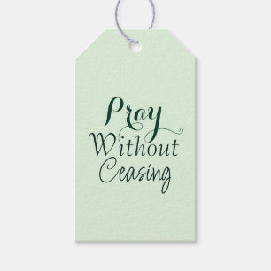Beten Bibelverse Christliches Gebet Light Green Geschenkanhänger