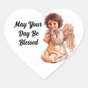 Beten des Angel Heart Sticker