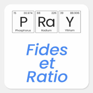 Beten—Fides et Ratio Quadratischer Aufkleber