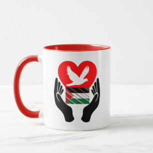 Beten für den Frieden in Palästina Peace Dove He Tasse