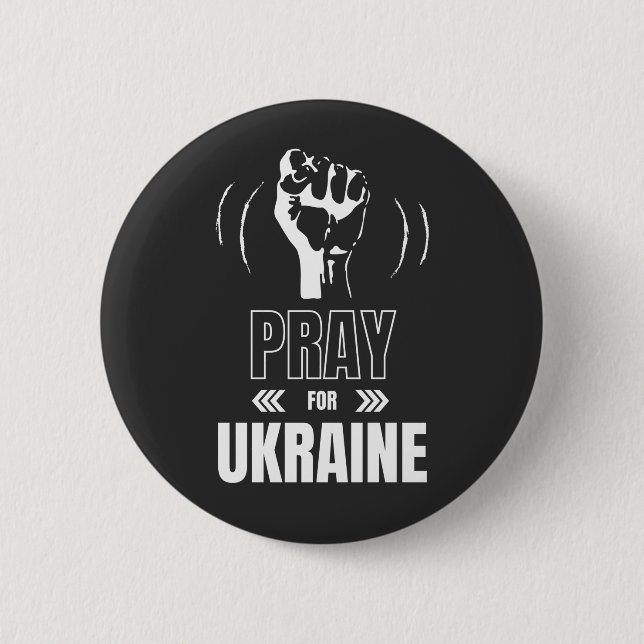 Beten für die Ukraine - Unterstützung der Ukrainer Button (Vorderseite)