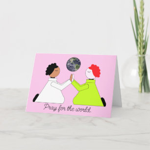 Beten für die Welt: Leere Karte