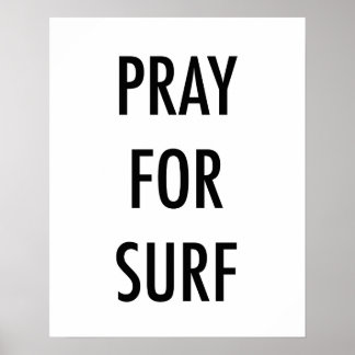 Beten für Surf Graphic Art Poster