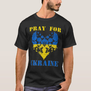 Beten für Ukraine T-Shirt Herz Ukrainer Vintag Ukr