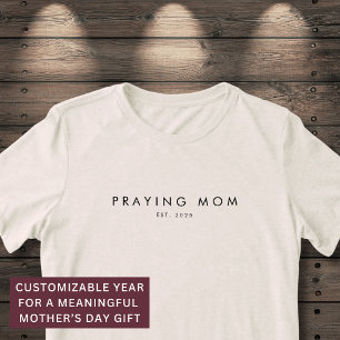 Beten Mutter Gegr. Jahr Christlich Modern Minimal Tri-Blend Shirt