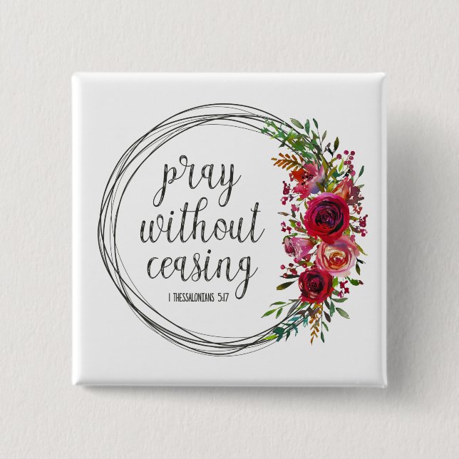 Beten ohne aufhören button (Vorderseite)