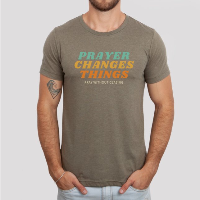 Beten ohne das Bibelverse Christlich aufzugeben T-Shirt (Von Creator hochgeladen)