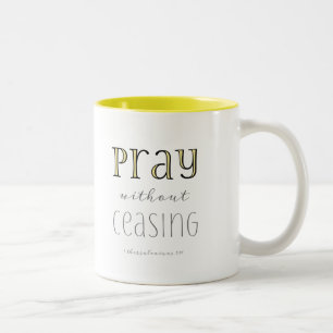 Beten ohne Unterlass - 1 Thess 5:17 Zweifarbige Tasse